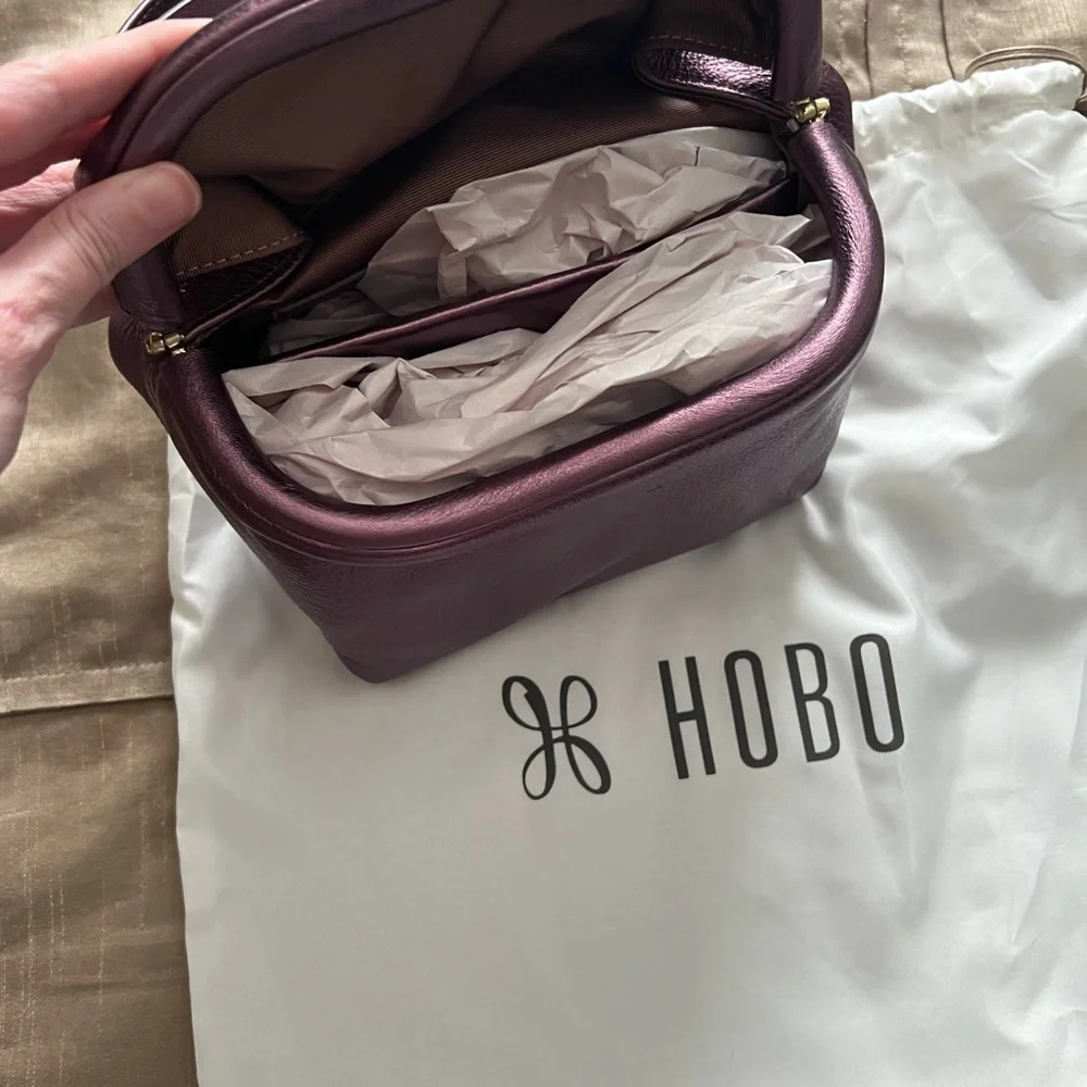 HOBO Logan Rich Frosted Plum Crossbody Bag